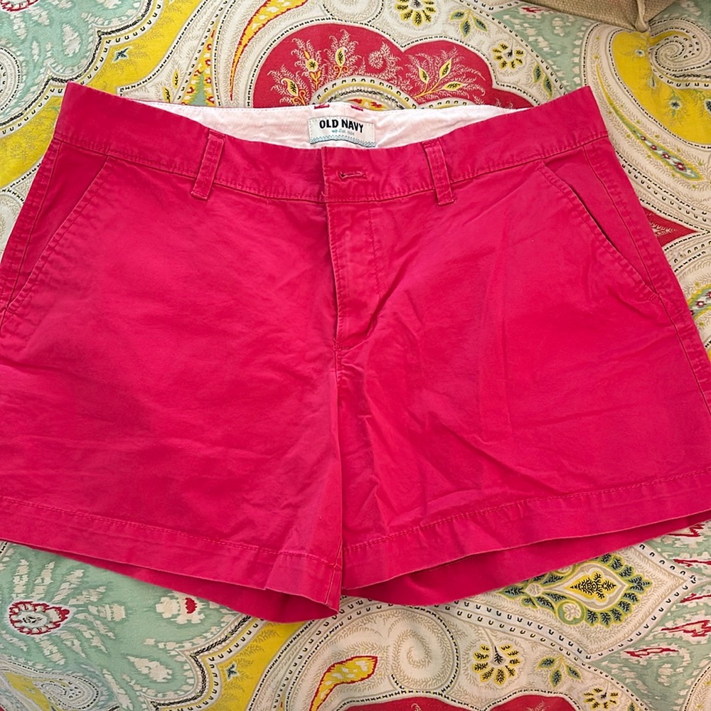 Hot pink shorts